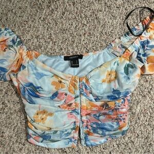 Forever 21 Floral Off-Shoulder Top